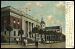 Tampa, Florida Post Office and Catholic Church by Hampton Dunn