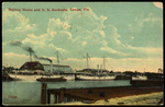 Mallory Docks and U.S. Gunboats, Tampa, Florida by Hampton Dunn