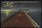 Moonlight over Davis Causeway connecting Hillsborough and Pinellas Counties, Florida by Hampton Dunn