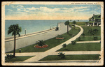 Bayshore Boulevard and Bridge to Man-Made Davis Islands, Tampa, Florida by Hampton Dunn