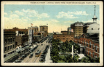 Bird's-Eye View of Franklin Street South from Citizens Bank, Tampa, Florida by Hampton Dunn