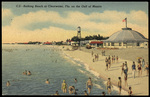 Bathing Beach at Clearwater, Florida on the Gulf of Mexico. by Hampton Dunn