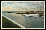 Pier and Yacht Basin, Oldsmar, Florida by Hampton Dunn