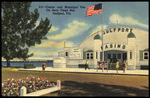 Casino and Municipal Pier on Boca Ciega Bay Gulfport, Florida by Hampton Dunn
