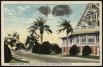 Roadway Scene at Belleview Hotel Near Clearwater, Florida by Hampton Dunn