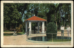Drinking Fountain in Williams Park, St. Petersburg, Florida by Hampton Dunn