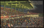 Typical Crowd at "Derby Lane" Home of St. Petersburg Kennel Club, World's Oldest Greyhound Club, World's Oldest Greyhound Track, St. Petersburg, Florida by Hampton Dunn