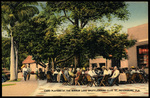 Card Players at the Mirror Lake Shuffleboard Club in St. Petersburg, Florida by Hampton Dunn