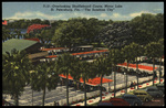 Overlooking Shuffleboard Courts, Mirror Lake, St. Petersburg, Florida - "The Sunshine City". by Hampton Dunn