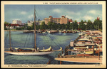 Yacht Basin Showing Soreno Hotel and Yacht Club. St. Petersburg, Florida , "The Sunshine City". by Hampton Dunn