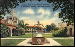 Wishing Well, Florida Military Academy. St. Petersburg, Florida, "The Sunshine City". by Hampton Dunn