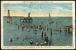 St. Petersburg, Florida, The Sunshine City. Swimming in the Bay. by Hampton Dunn