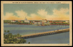 Air View of Flagler Memorial Bridge and West Palm Beach, Florida by Hampton Dunn