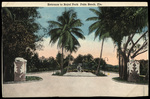 Entrance to Royal Park. Palm Beach, Florida by Hampton Dunn