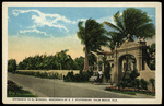 Entrance to El Mirasol, Residence of E. T. Stotesbury, Palm Beach, Florida by Hampton Dunn