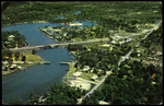 Aerial view of the Pithlachascotee River, New Port Rickey, Florida by Hampton Dunn