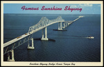 Famous Sunshine Skyway. Sunshine Skyway Bridge Across Tampa Bay. by Hampton Dunn