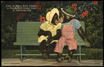 A Green Bench Romance at Florida Wild Animal Ranch, St. Petersburg, Florida by Hampton Dunn