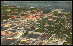 Air View of St. Petersburg, Florida, Million Dollar Pier in Distance. by Hampton Dunn