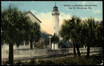 Egmont Lighthouse, Egmont Key, near St. Petersburg, Florida by Hampton Dunn