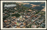 Aerial View of Business Section and Waterfront, St. Petersburg, Florida "The Sunshine City". by Hampton Dunn