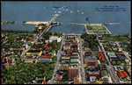 Air View of St. Petersburg, Florida, "The Sunshine City". by Hampton Dunn