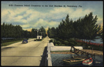 Treasure Island Causeway to the Gulf Beaches, St. Petersburg, Florida by Hampton Dunn