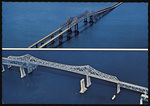 Before and after Sunshine Skyway Bridge, St. Petersburg. by Hampton Dunn