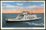 Motor Ship "Sarasota," Capacity 30 Cars, Bee Line Ferry, Inc., St. Petersburg, Florida by Hampton Dunn