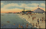 Bathing Beach at Clearwater, Florida on the Gulf of Mexico. by Hampton Dunn