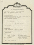 Flyer, Tampa Theatre General House Information, 1980 by Tampa Theatre