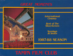 Brochure, Tampa Film Club 1987-88 Season by Tampa Theatre and Arts Council of Hillsborough County