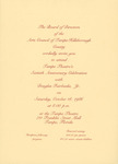 Invitation, Tampa Theatre’s Sixtieth Anniversary Celebration, October 18, 1986 by Arts Council of Hillsborough County