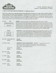 Schedule, Tampa Theatre Events, July-October 1995