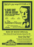 Voucher, The Summer House at Tampa Theatre, February 4-9, 1994 by Tampa Theatre