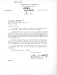 Correspondence between William O. Batts and John Egerton Relating to Denna F. Fleming, July - October 1963