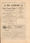 El Audaz, October 31, 1907 by Gonzalo G. Rivero