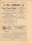 El Audaz, November 7, 1907 by Gonzalo G. Rivero