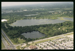 Aerial view of Lake Park and Starvation Lake