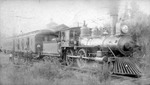 steam locomotive stopped in a Florida field