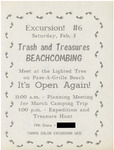 Excursion #6: Trash and Treasures Beachcombing, February 3, 1990