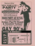 “Womyn Only” New Year’s Eve Party, December 31, 1992
