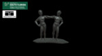 Bronze Figure of Embracing Man and Woman by USF Institute for Digital Exploration