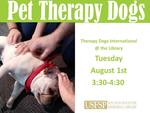 Therapy Dogs, August 1st 3:30 - 4:30