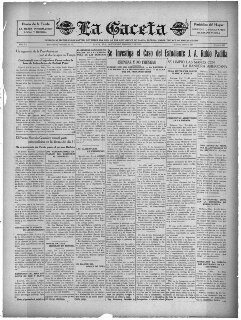 La Gaceta, November 7, 1933