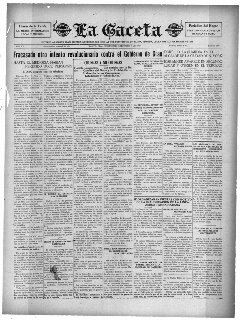 La Gaceta, November 8, 1933