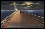 Moonlight over Gandy Bridge, Six Miles Long, Spanning Tampa Bay between Tampa and St. Petersburg, Florida