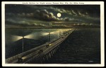 Gandy Bridge by Night across Tampa Bay, Fla. Six Miles Long