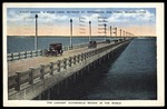 Gandy Bridge, 6 Miles Long, Between St. Petersburg and Tampa, Florida -F156