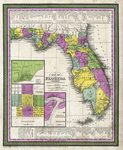 Map of Florida by Thomas, Cowperthwait & Co